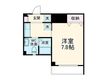 WAVE(1K/1階)の間取り写真