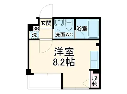 エトワルブラン・星(1K/3階)の間取り写真