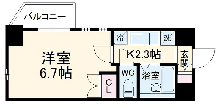 グランシャルム浦安 3階階 間取り