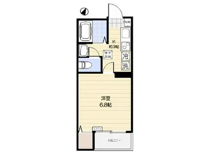 サンライト新浦安(1K/1階)の間取り写真