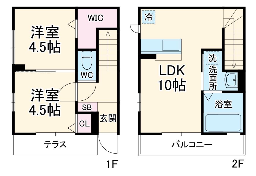Ｇｌｏｉｒｅ　ｅｔｅ　ｓｉｘ舞浜(2LDK)の間取り写真