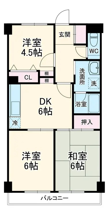 ラベニール鹿島 3階階 間取り