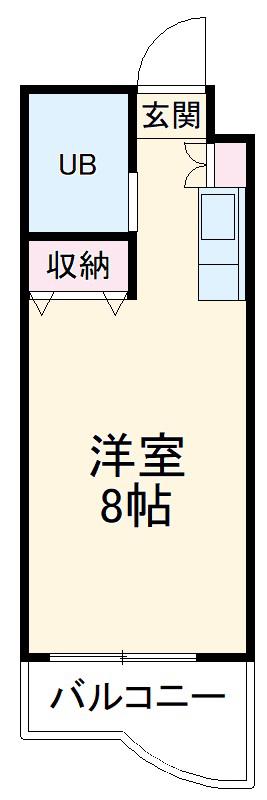 ジョイフル藤ヶ丘(ワンルーム/3階)の間取り写真