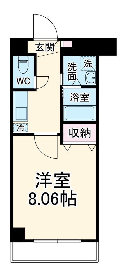 NOWA BUILD.Ⅴ(1K/4階)の間取り写真