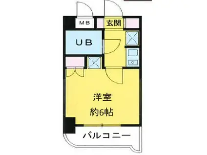 エメラルドコーポ(1K/2階)の間取り写真