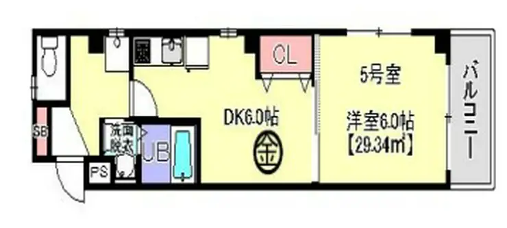 金太郎ヒルズ70 6階階 間取り