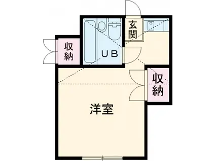 シェ・モア(ワンルーム/1階)の間取り写真