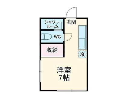 第5松嶋マンション(ワンルーム/1階)の間取り写真