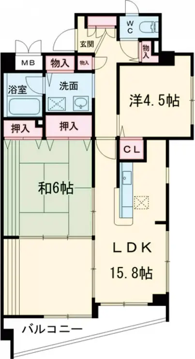 カトル・セゾン 1階階 間取り