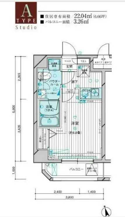 メインステージ西荻窪駅前 6階階 間取り