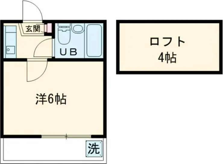 ハイムレインボーC棟 2階階 間取り