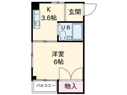 リアライズ一社(1K/2階)の間取り写真