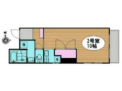 セレウス西葛西(ワンルーム/3階)の間取り写真