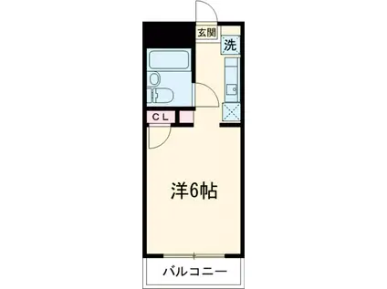 ハイツコスモス(ワンルーム/3階)の間取り写真
