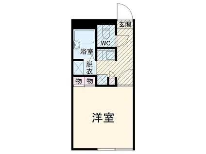 レオパレスディアコート(1K/1階)の間取り写真