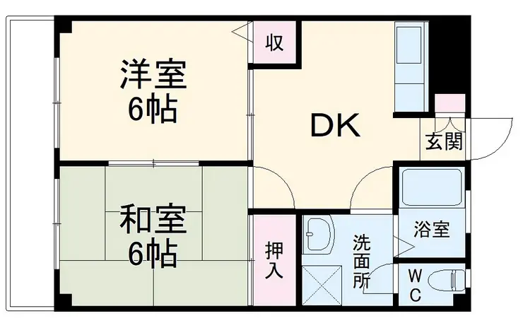 レジデンス吉野 2階階 間取り