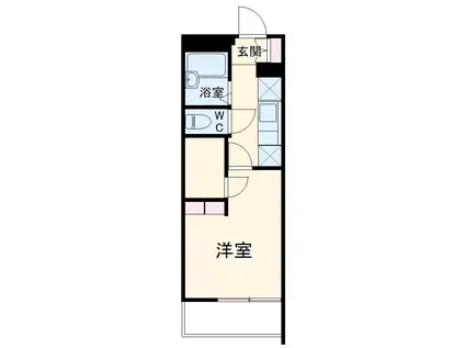 レオパレスレスト 清水(1K/1階)の間取り写真