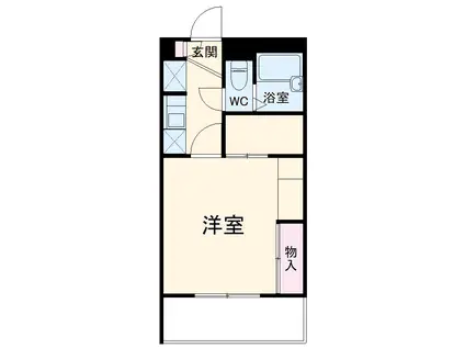 レオパレスセジュール弐番館(1K/2階)の間取り写真