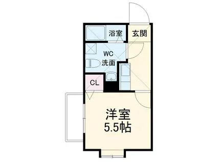 アザーレ・T(1K/1階)の間取り写真