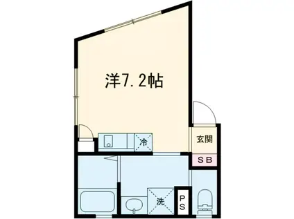 メゾン・アルデバラン(ワンルーム/4階)の間取り写真