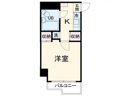 ハウス 幕張(1K/3階)の間取り写真