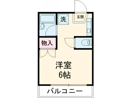 メゾンTAKA E棟(ワンルーム/1階)の間取り写真