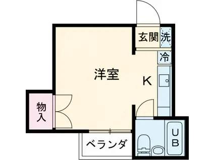 井草ハイツ(ワンルーム/1階)の間取り写真