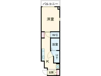 ラ・ファヴォール(1K/4階)の間取り写真