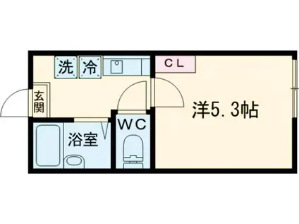 サンコート上石神井(1K/1階)の間取り写真