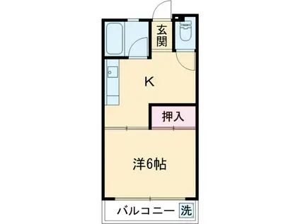 ハイツライオン(1K/3階)の間取り写真