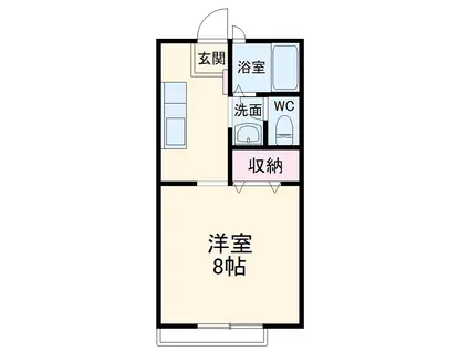 プチメゾン3(1K/1階)の間取り写真