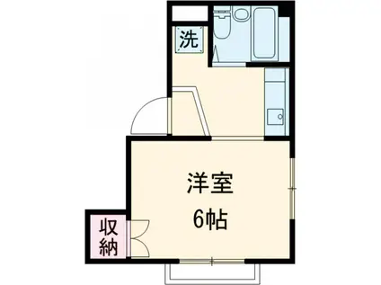 カーサいずみ(1K/1階)の間取り写真