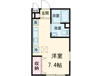 STRABITA(ワンルーム/1階)の間取り写真