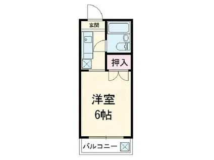 エンジェルハイツ(1K/2階)の間取り写真