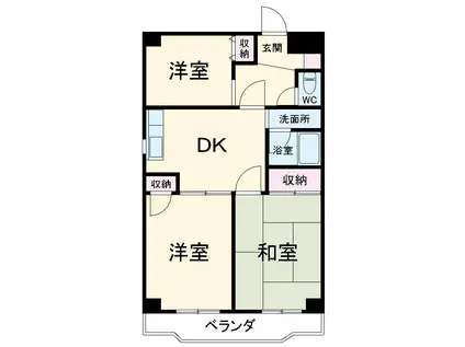 パークシティ(3DK/6階)の間取り写真