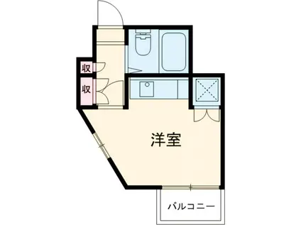 ハイツマルイ(ワンルーム/1階)の間取り写真