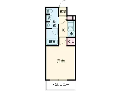 レアライズ新小岩(1K/1階)の間取り写真