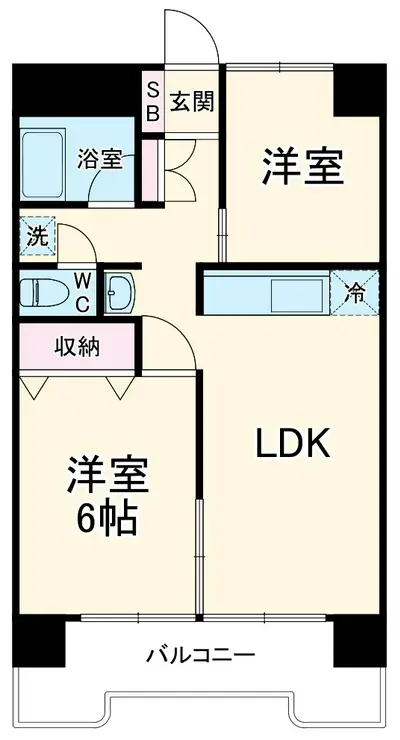 キャピタル新越谷 2階階 間取り