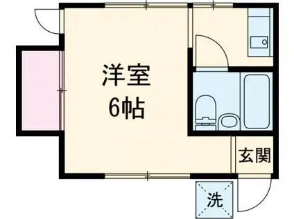 アイビス(1K/2階)の間取り写真