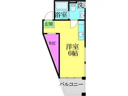 ヴェスパーマティーニ亀有(ワンルーム/2階)の間取り写真