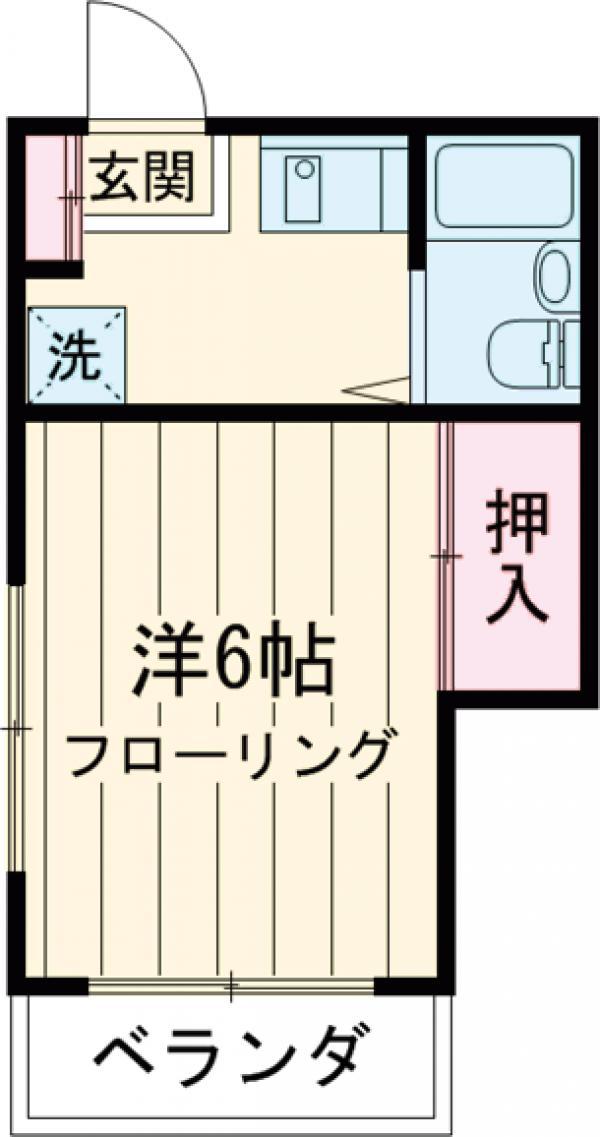 メゾンアイラ(1K/1階)の間取り写真