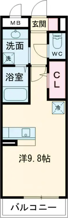 ラクサリー国分寺 3階階 間取り
