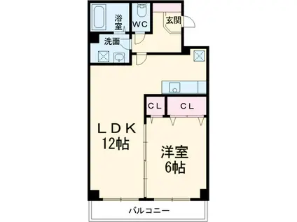 FOREST VILLA(1LDK/4階)の間取り写真