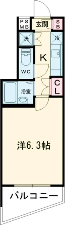 パレ・ホームズ高井戸 1階階 間取り