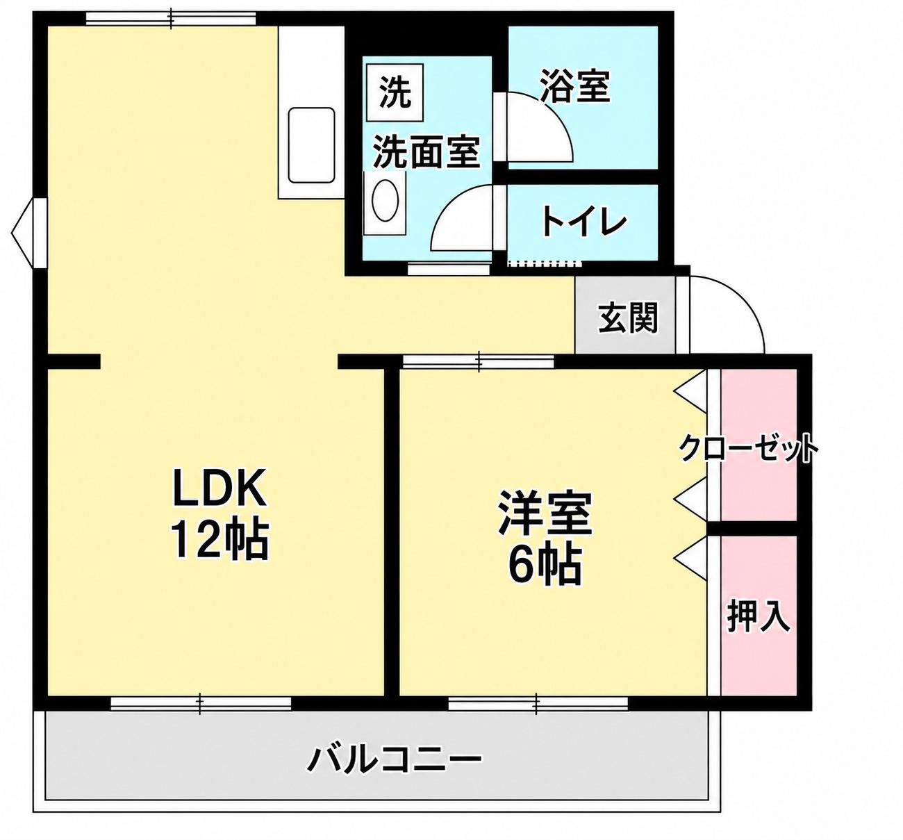 エスポワールⅢ(1LDK/2階)の間取り写真