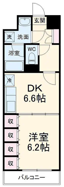 東川口弥生マンション 3階階 間取り