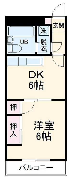 蕨平和マンション 4階階 間取り