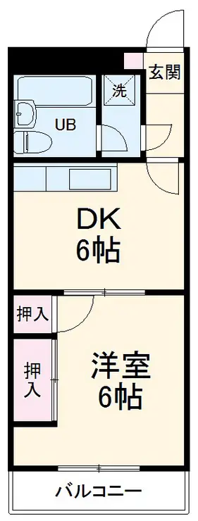 蕨平和マンション 4階階 間取り