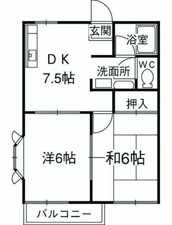 サンデリカ 2階階 間取り