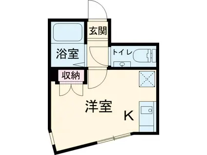 オーパスワン松庵(ワンルーム/1階)の間取り写真